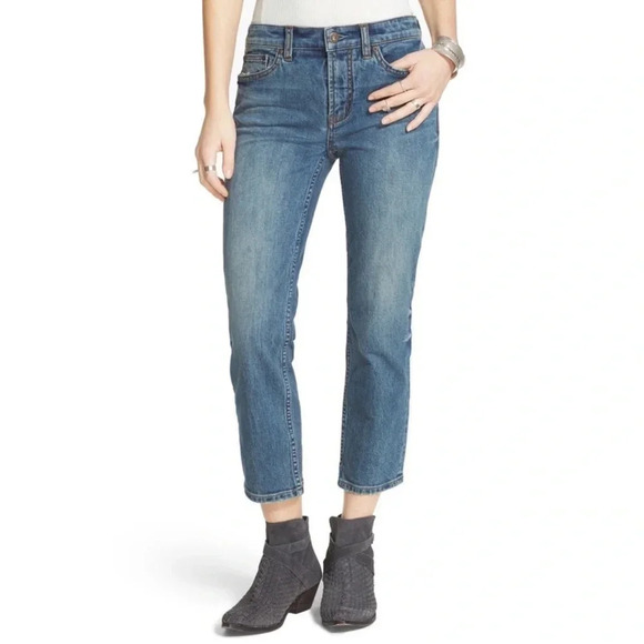 Free People Denim - Free People Jasper Cropped Straight Leg Jeans